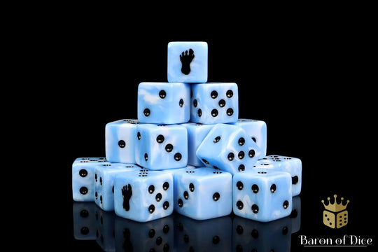 Giant Footprint Blue Frost (25ct) by Baron of Dice