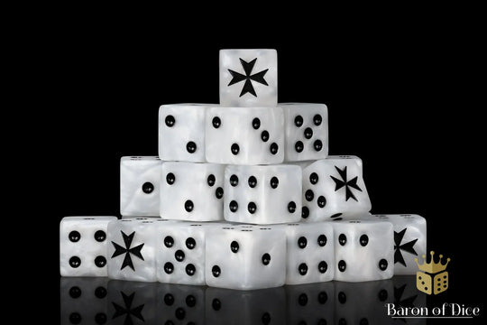 Knights Templar - White (25ct) by Baron of Dice