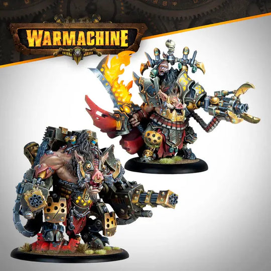 Warmachine: Emperor Carver Ultimus Esquire III & War Boar MMD47 by Warmachine