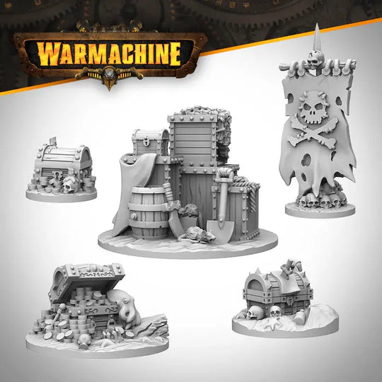 Warmachine: Southern Kriels Brineblood Marauders Objectives Set by Warmachine
