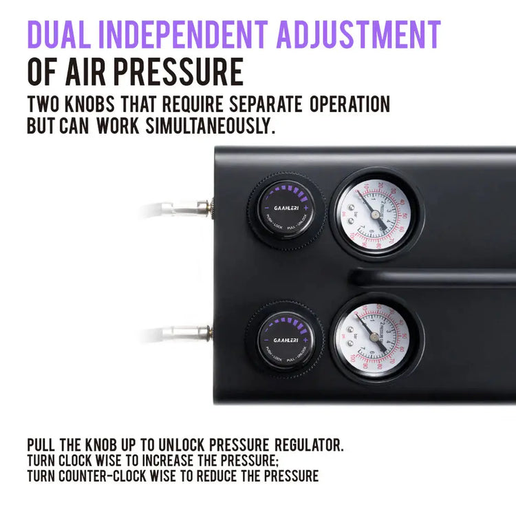 Dual Drive Series Airbrush Kit Compressor GT-918 by Gaahleri
