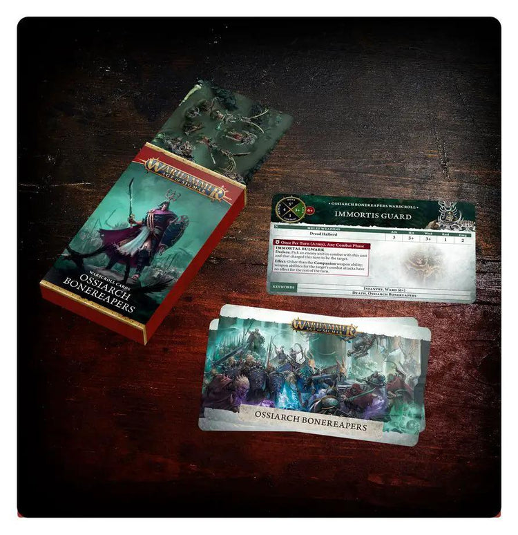 Warscroll Cards Ossiarch Bonereapers by Games Workshop