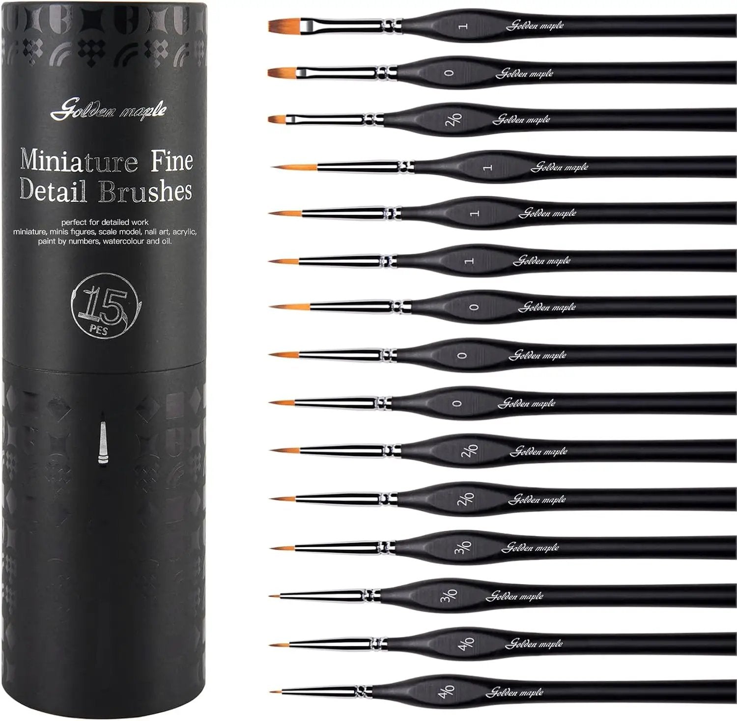 Golden Maple Fine Brush Set 15pcs by China