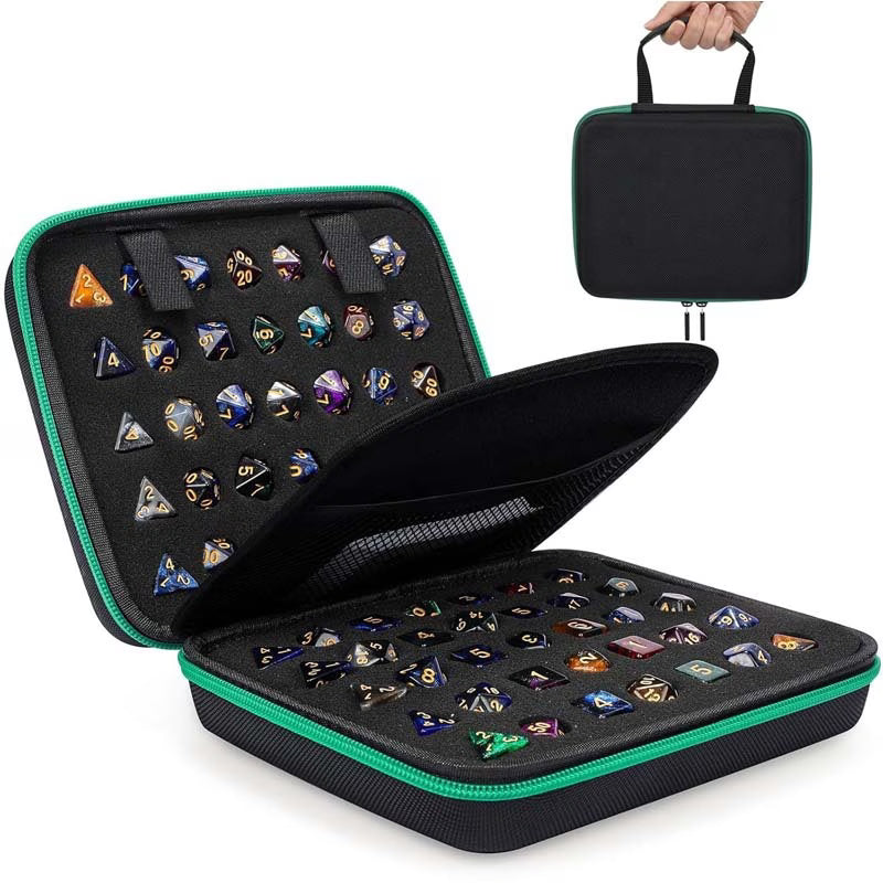 70 Hole Dice Bag with Partition Hard Carrying Case