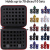 70 Hole Dice Bag with Partition Hard Carrying Case