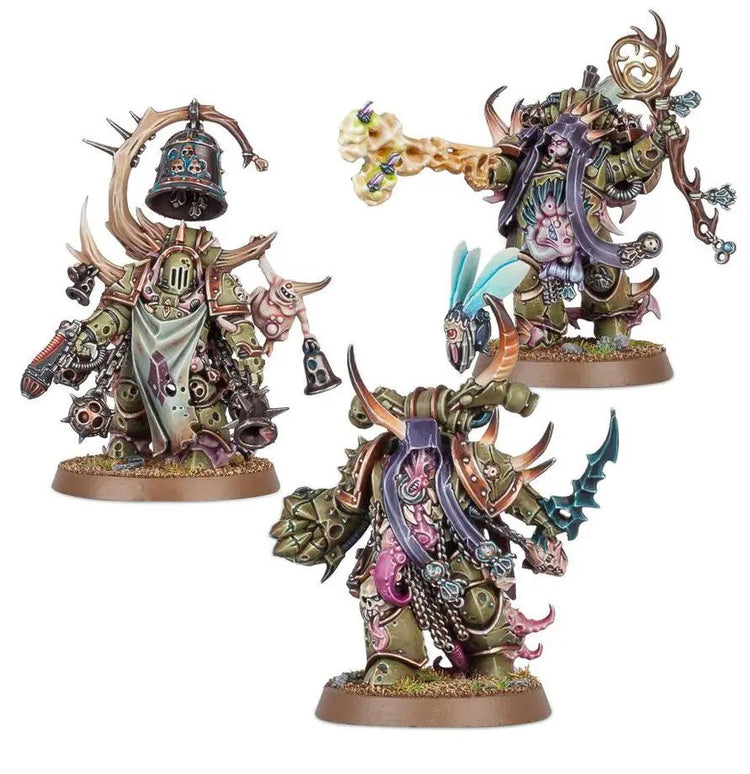Death Guard: Chosen of Martarion. Malignant Plaguecaster, Noxious Blightbringer, and Plague Marine Champion by Games Workshop