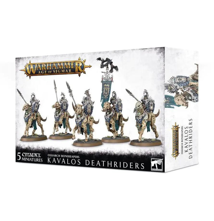 Warhammer Age of Sigmar Ossiarch Bonereapers Kavalos Deathriders by Games Workshop