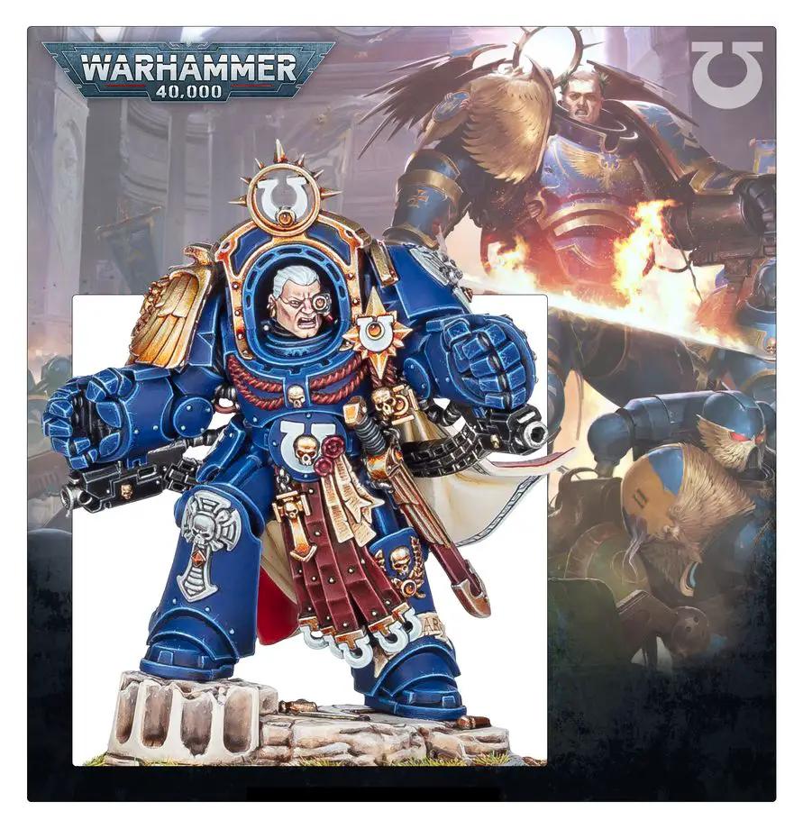 Warhammer 40k: Space Marines Ultramarines - Marneus Calgar in Armour of Antilochus by Games Workshop