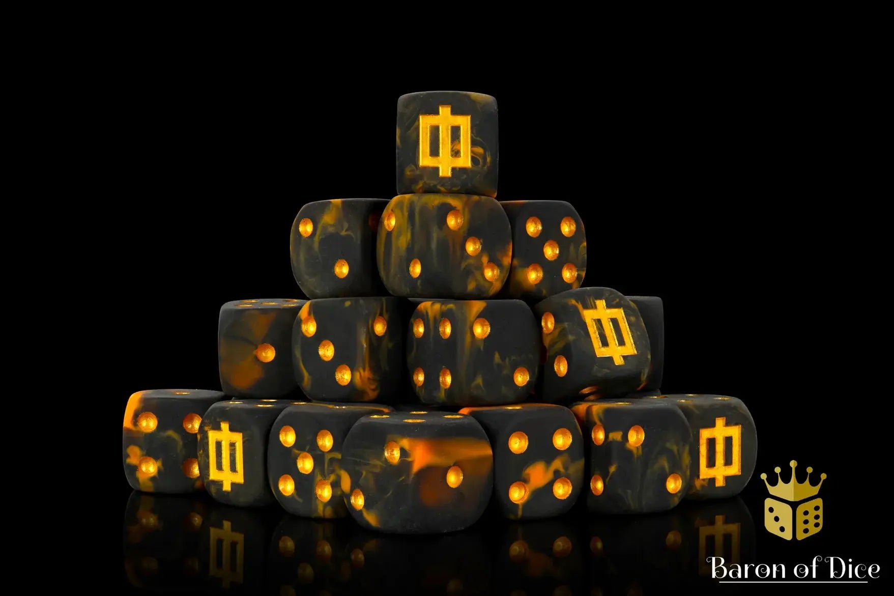Dwarven Lava Rune (25ct) by Baron of Dice