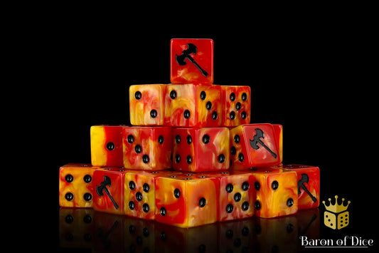 Fyre Slayer Axe Dice (25ct) by Baron of Dice