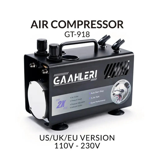 Dual Drive Series Airbrush Kit Compressor GT-918 by Gaahleri