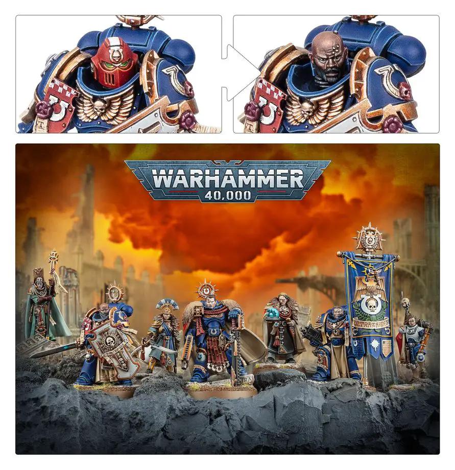 Warhammer 40k Space Marines Captain Titus & The Wardens of Ultramar by Games Workshop
