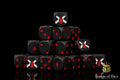 Chain Blades - Bloody Matte Black (25ct) by Baron of Dice