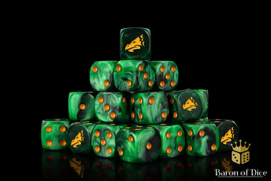 Drake - Green & Gold by Baron of Dice