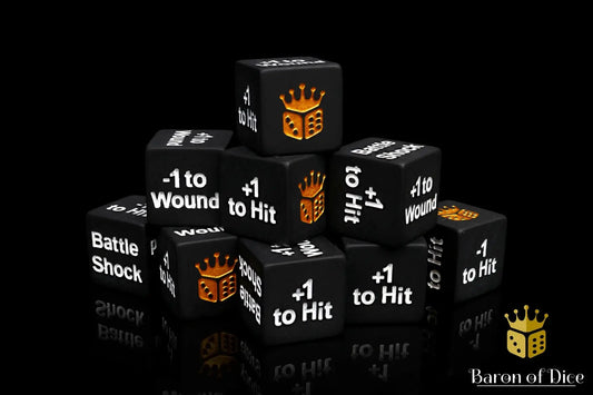 Battleshock + Counter Dice Set (10ct) by Baron of Dice