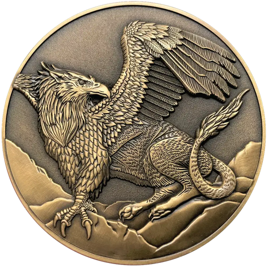 d20 Griffon Coin by Goliath Coins