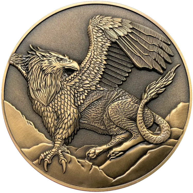 d20 Griffon Coin by Goliath Coins