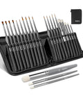 Nicpro 20pc Brush Set with Zipper Case