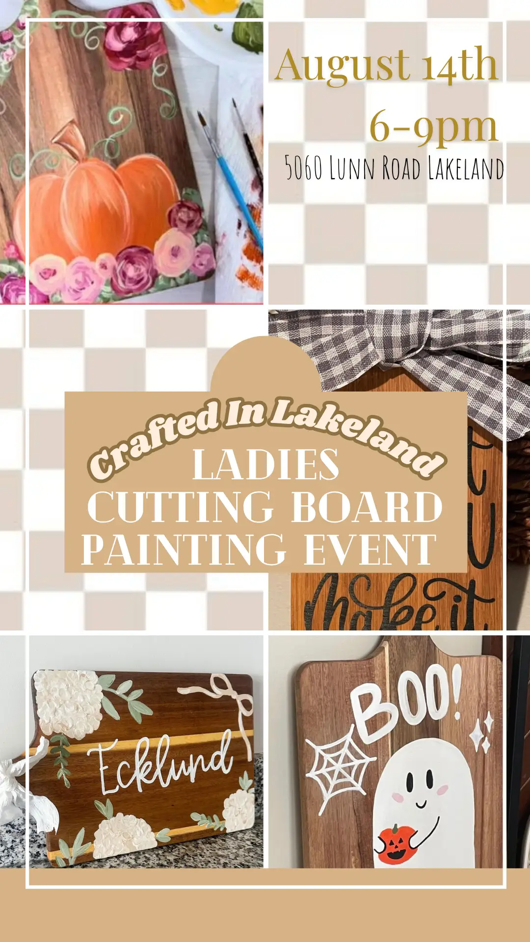 Ladies Cutting Board Painting Event by Battlebrush Games