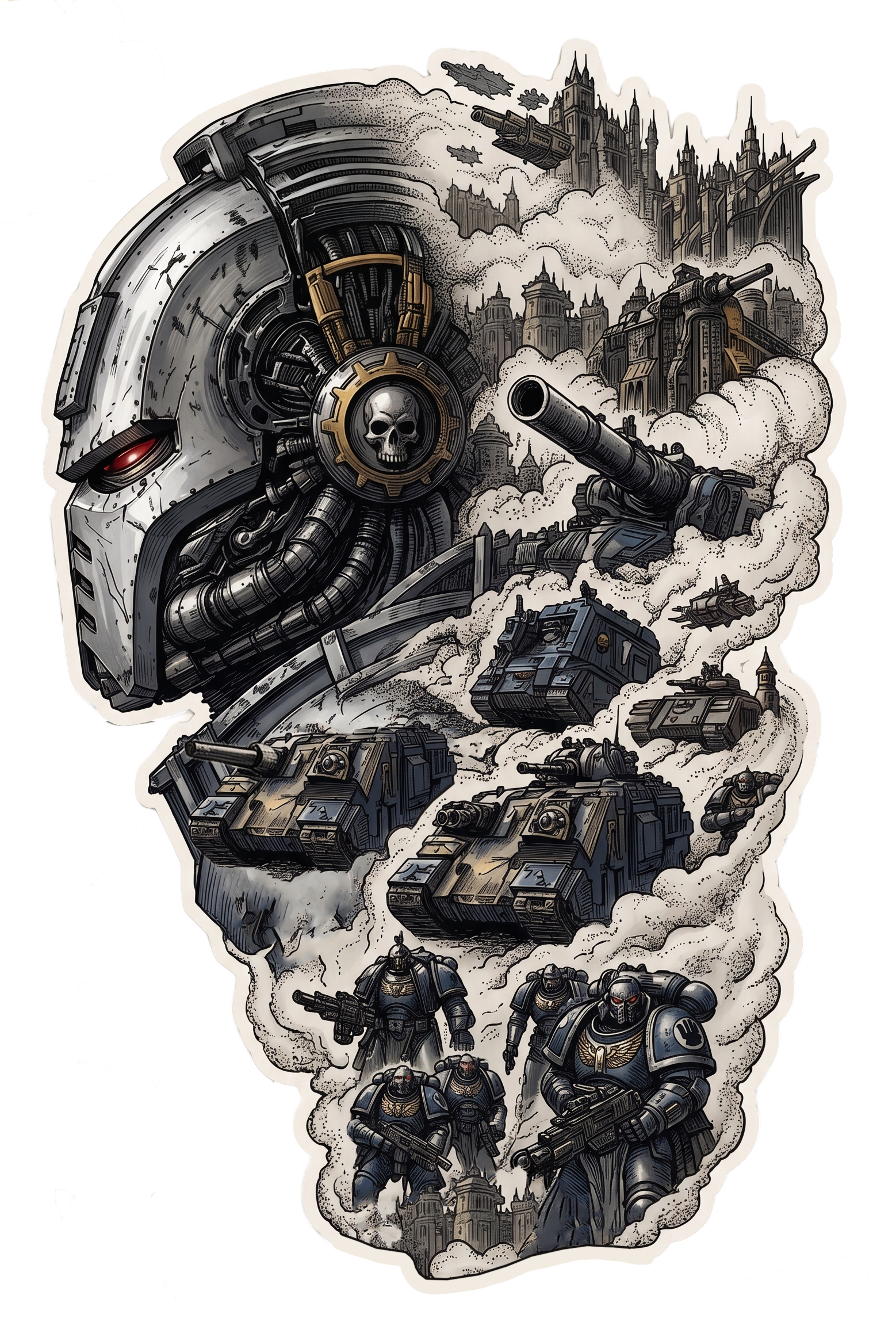 Tank You Very Much Sticker Tabletop Wargaming Decal