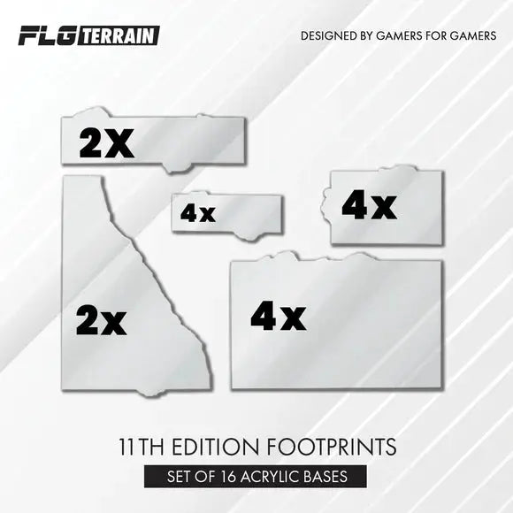 FLG Acrylic 11th Edition Footprints by Frontline Gaming