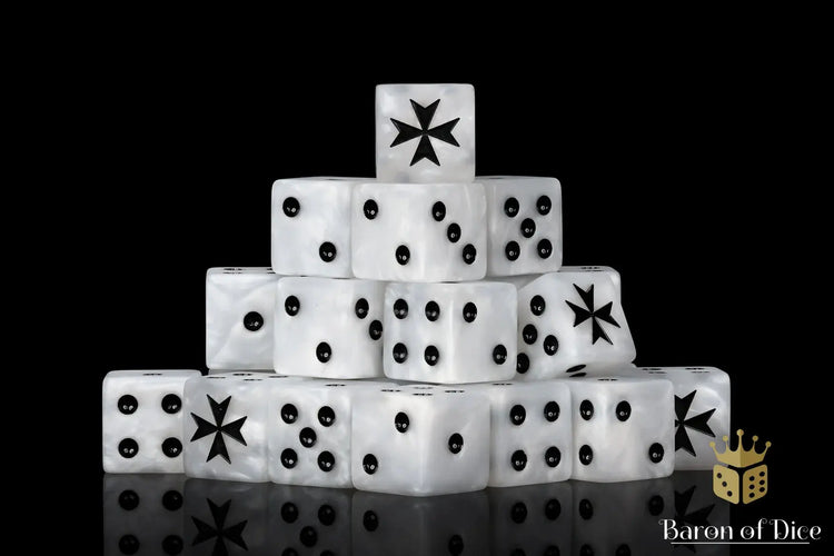 Knights Templar - White (25ct) by Baron of Dice