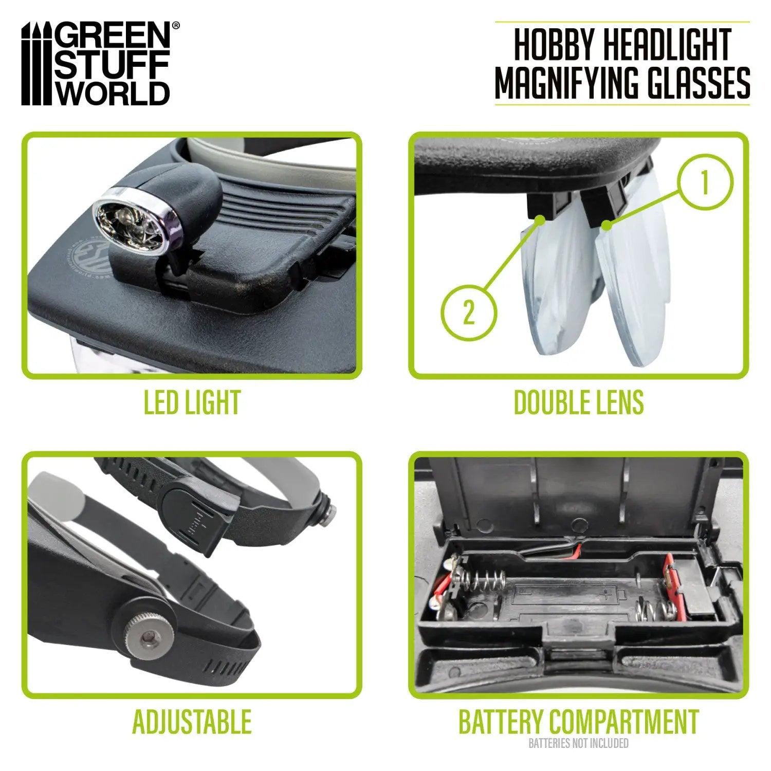 GSW Hobby Headlight Magnifying Glass by Green Stuff World