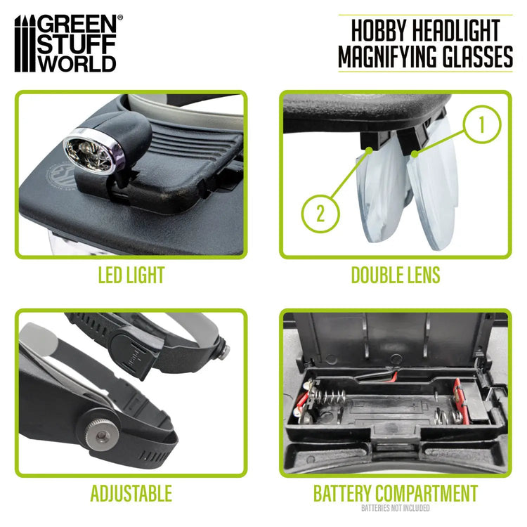 GSW Hobby Headlight Magnifying Glass by Green Stuff World