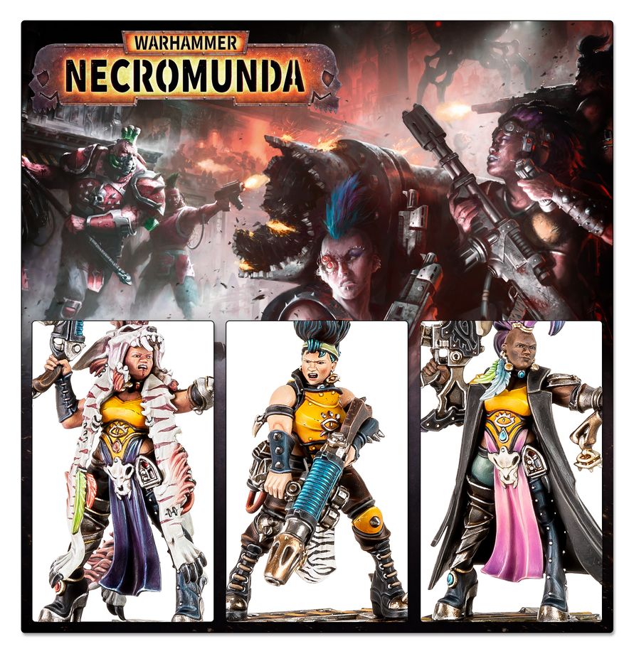 Necromunda: NEC: ESCHER GANG MATRIARCHS & PHYRR CATS *9/19 Release*