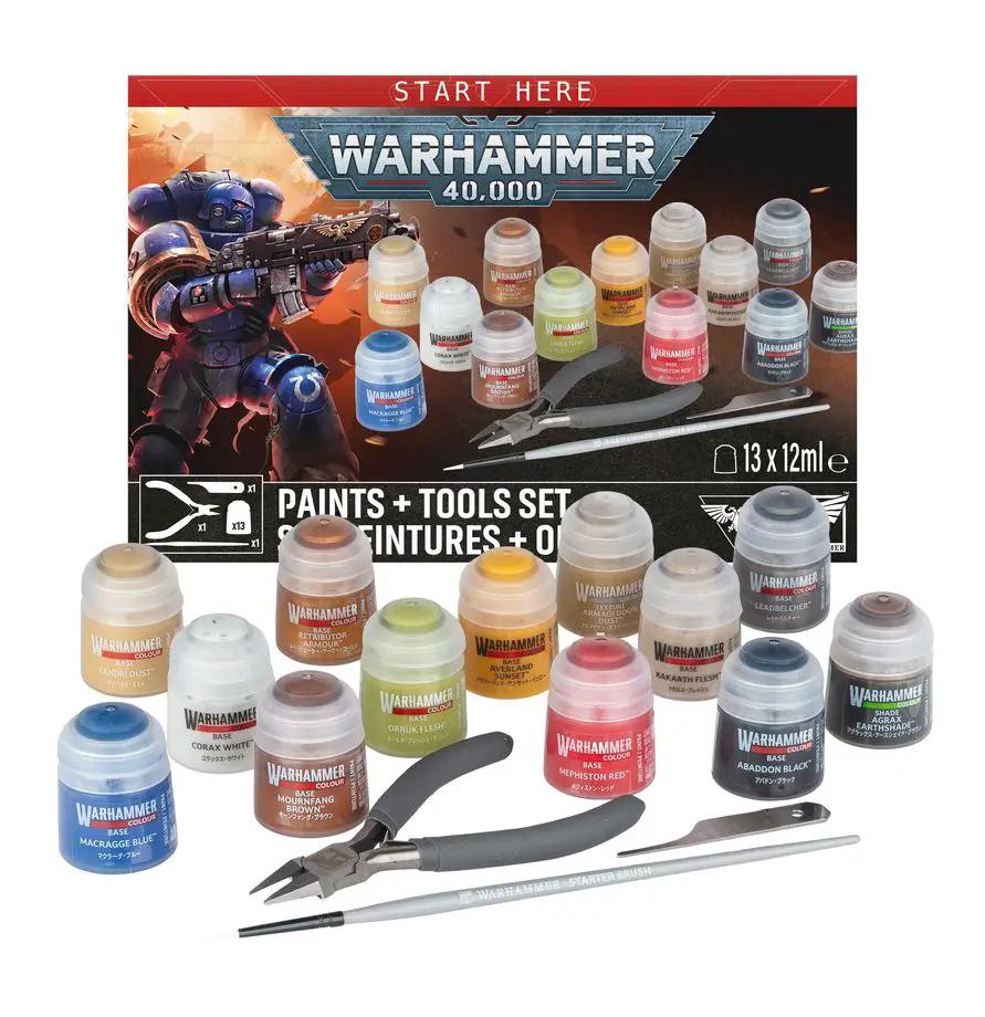 Warhammer 40,000: Paint + Tools set by Battlebrush Games