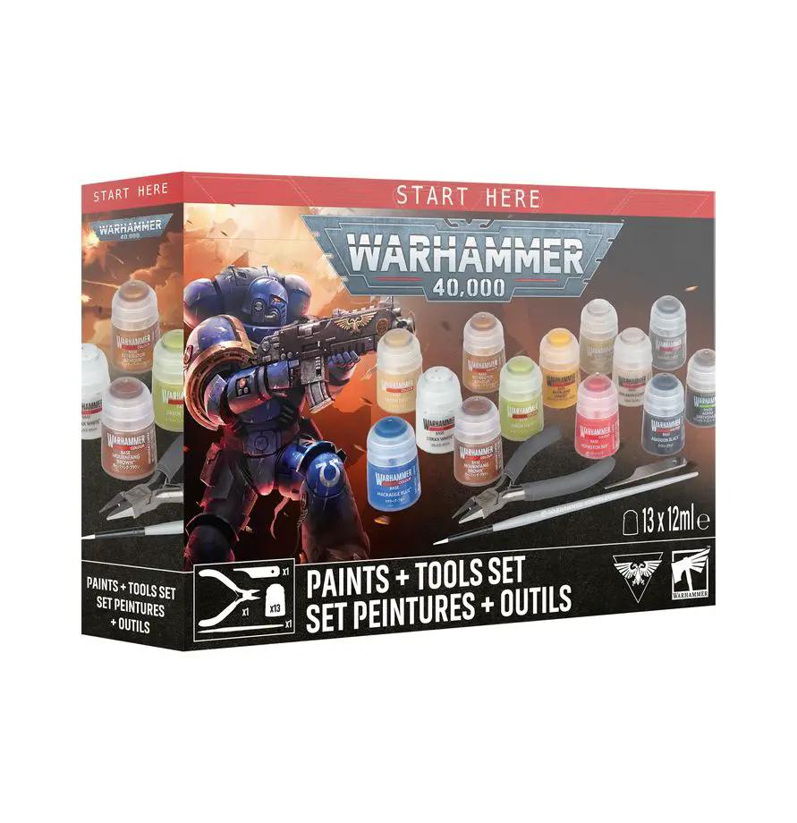 Warhammer 40,000: Paint + Tools set by Battlebrush Games