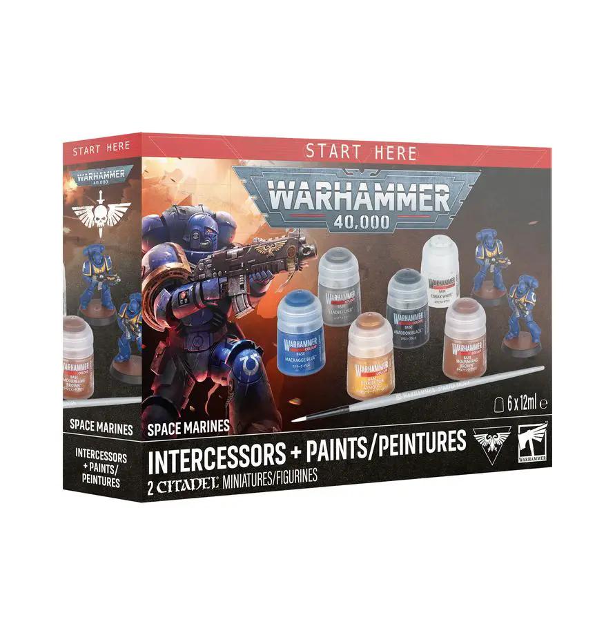 Space Marines: Intercessors + Paints *7/25 Release* by Battlebrush Games