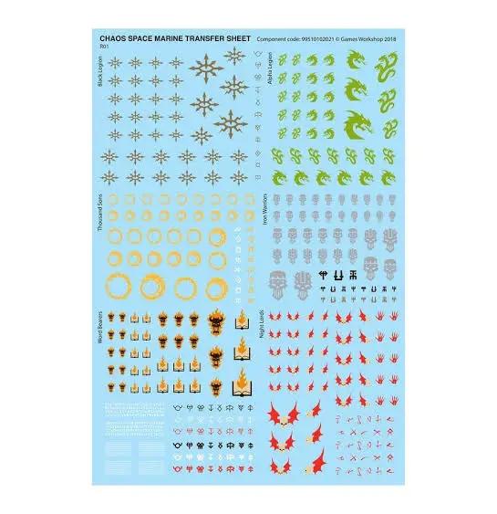 Transfer Sheets by Battlebrush Games