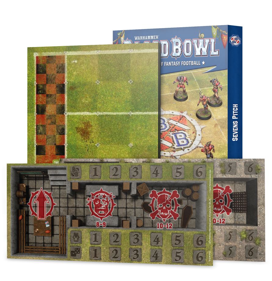 Blood Bowl Sevens Pitch: Double-sided Pitch and Dugouts *8/22 Release*