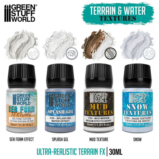Water Textures- Snow, Mud, Splash, Sea Foam by Green Stuff World