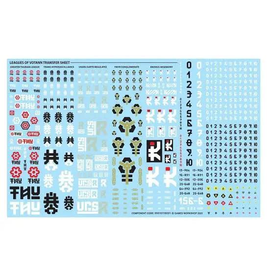 Transfer Sheets by Battlebrush Games