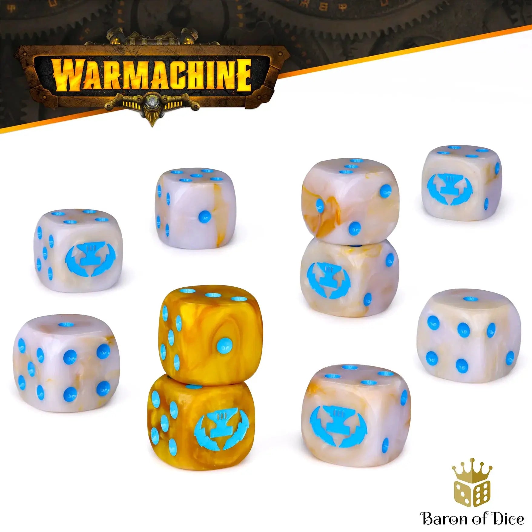 Cygnar Storm Forge Dice Box by Baron of Dice