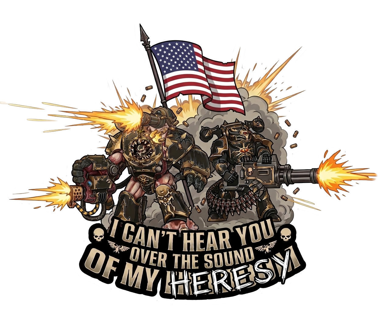 Heresy Sticker by Battlebrush Games