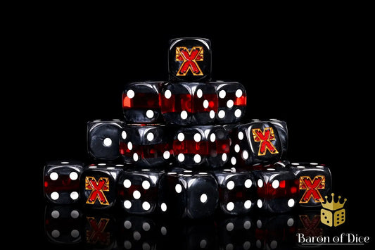 Exhalted-Red Dice Set (25ct) by Baron of Dice
