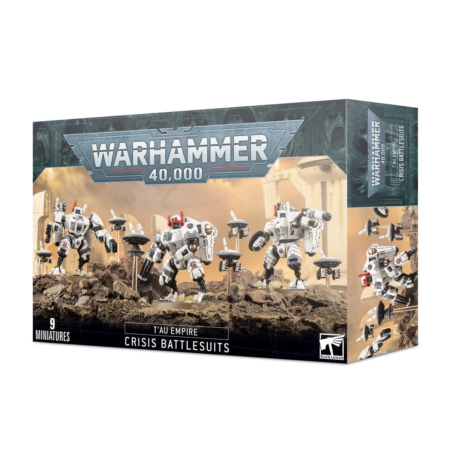 Games Workshop Warhammer 40K Tau Empire Crisis Battlesuits Miniature - 5607
