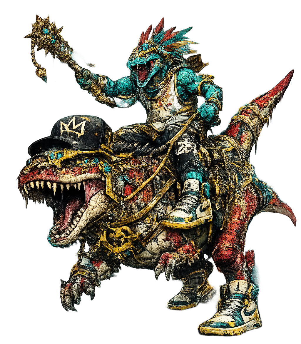 Dino Rider | Tabletop Wargaming Decal – Battlebrush Games